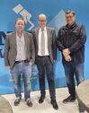 Julian Fragemann (Mitte) überzeugte nicht nur die Besucher der Wahlarena, auch Dirk Groß* und Achim Schrecklein*