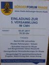 Große Plakate werben für aktive Bürgerbeteiligung.