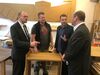 Fachgespräch mit dem NRW Arbeits- und Sozialminister Schmeltzer (links), Michael Hübner (2. von rechts)