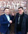 Michael Hübner mit Achim Schrecklein 2016 nach seiner erneuerten Nominierung für den Landtag