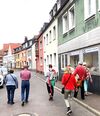 Auf Spurensuche in der Wiesenstraße. Hier stand die Dorstener Synagoge. Hier findet sich die Erinnerungstafel