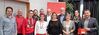 Die Vorsitzende Jennifer Schug (Mitte) und ihr Team