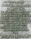 Die Gedenktafel der Dorstener Künstlerin Schwester Paula - Tisa von der Schulenburg