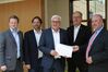 von links: Frank Schwabe, Michael Groß, Frank-Walter Steinmeier, Cay Süberkrüb, Michael Gerdes