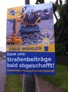 Wahlplakat für Kommunalwahl in Mecklenburg-Vorpommern, Mai 2019