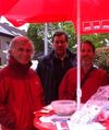Dirk Hartwich, Achim Schrecklein, Jürgen Heinisch (von links) beim Nachbarschaftsgespräch